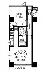 月島駅 徒歩5分 6階の物件間取画像